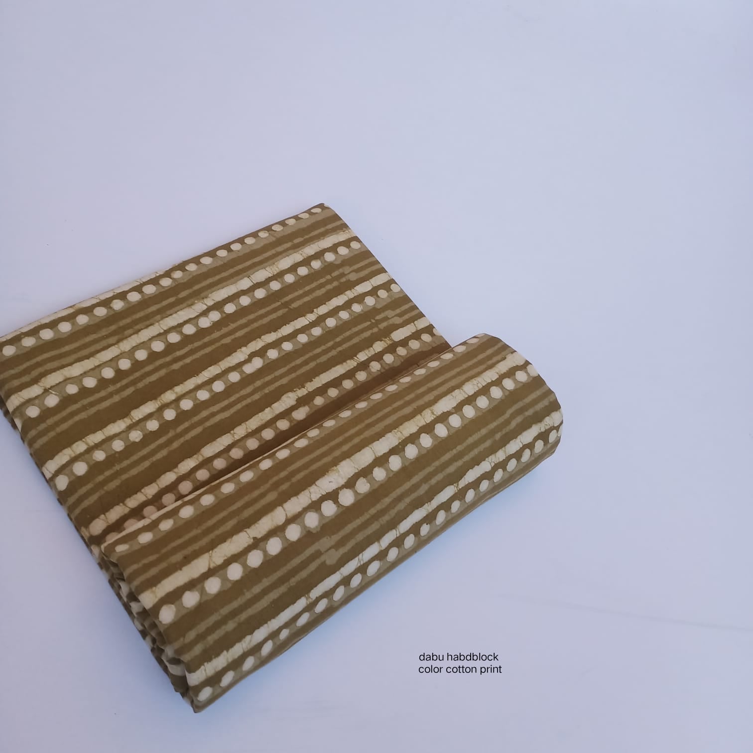 Mustard geometrical border Dabu handblock printed cotton fabric wholesale